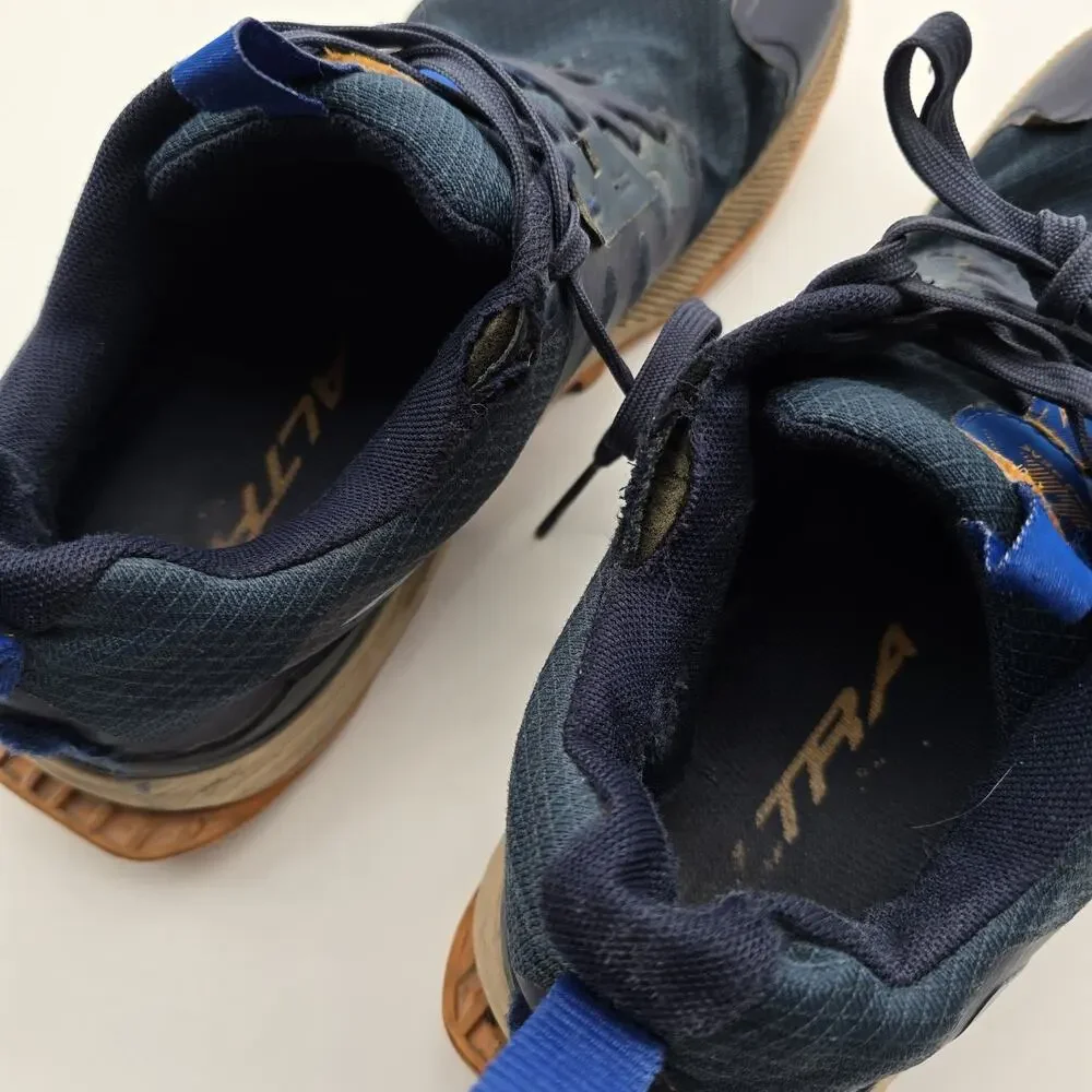 Altra Lone Peak 7 Mens Size 8 Navy Blue Trail Running Shoes Sneakers Zero Drop